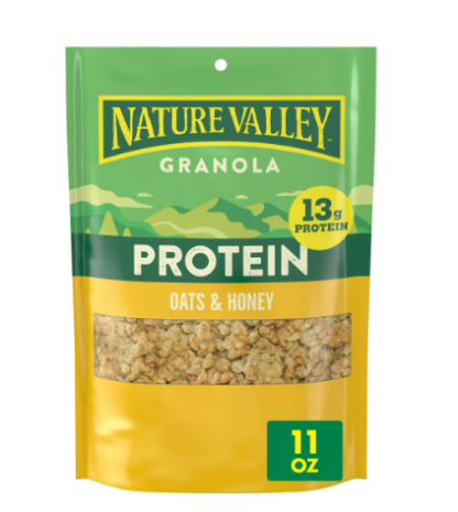 Nature Valley Protein Oats and Honey Granola Pouch, 11 oz