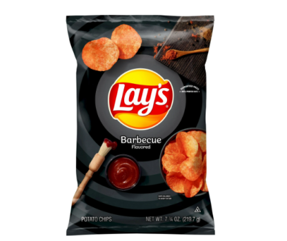 Lay's Barbecue Flavored Potato Chips 7.75 Ounce Bag