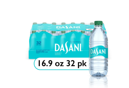 Dasani Purified Water Bottles, 16.9 fl oz, 32 Pack