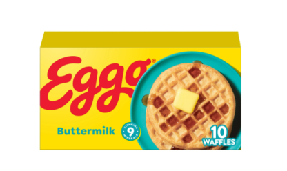 Eggo Buttermilk Waffles, Frozen Breakfast, 12.3 oz, 10 Count