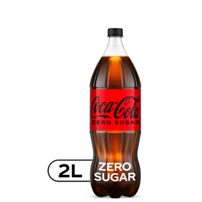 Coca-Cola Zero Sugar Soda Pop, 2 Liter Bottle