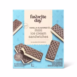 Mini Ice Cream Sandwiches - 16pk/36 fl oz - Favorite Day™