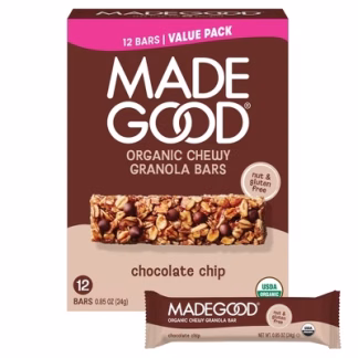 MadeGood Chocolate Chip Granola Bar - 10.2oz/12ct