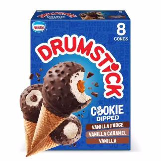 Nestle Drumstick Cookie Dipped Ice Cream Cone - 36.8 fl oz/8ct