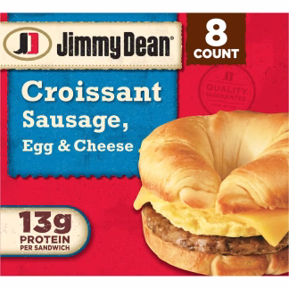 Jimmy Dean Sausage, Egg, & Cheese Frozen Croissant - 36oz/8ct