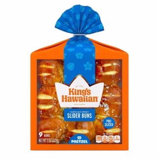 King's Hawaiian Pretzel Slider Buns - 11oz/9ct