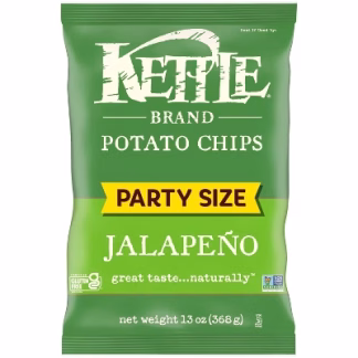 Kettle Brand Party Size Jalapeno Potato Chips - 13oz