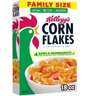 Kellogg's Corn Flakes Breakfast Cereal - 18oz