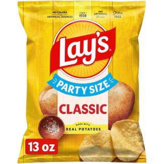 Lay's Classic Party Size Potato Chips - 13oz