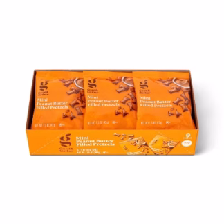 Mini Peanut Butter Filled Pretzels Multipack - 9ct - Good & Gather™