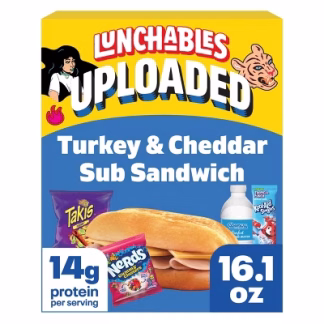 Lunchables Turkey and Cheddar Uploaded Sub Sandwich - 16.1oz