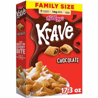 Krave Breakfast Cereal - 17.3oz - Kellogg's