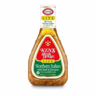 Ken's Steak House Lite Northern Italian with Basil and Romano Salad Dressing - 16fl oz